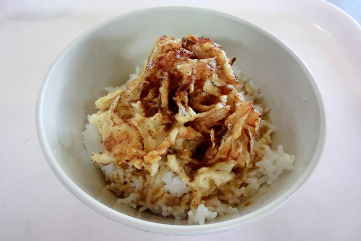 写真：札幌黄（さっぽろき）のかき揚げ丼