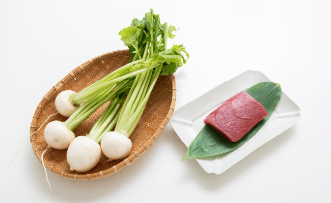 画像：かぶ と マグロ