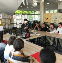 フランスの学校での調理デモ