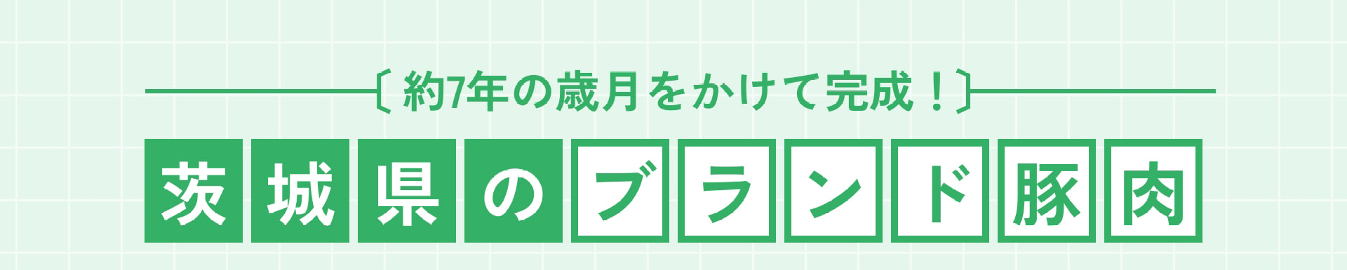 約7年の歳月をかけて完成！ 茨城県の ブランド豚肉
