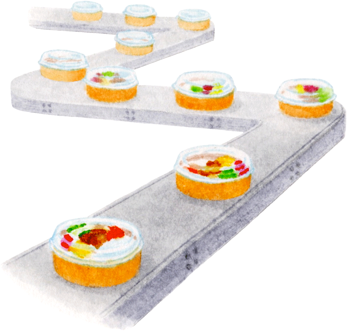 お弁当ベルトコンベアー