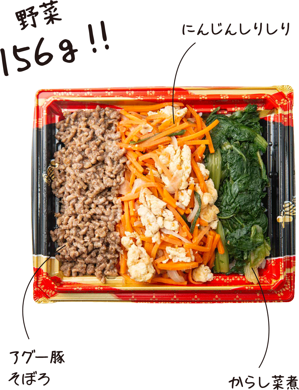 三色弁当