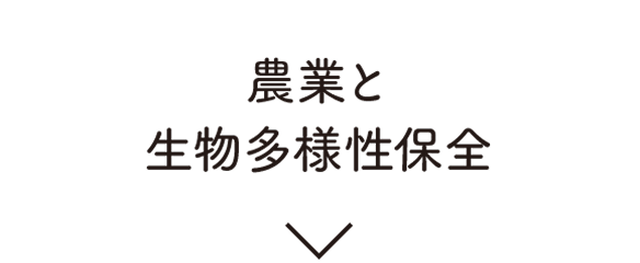 農業と生物多様性保全