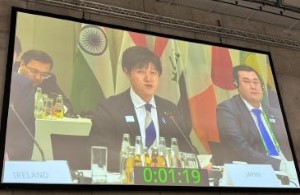 ベルリン農業大臣会合 大臣発言中