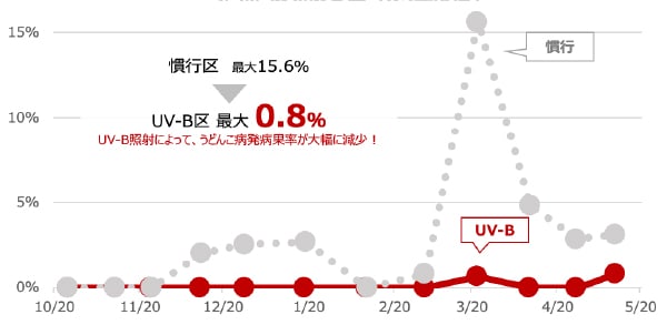 いちごうどんこ病の発生状況（果実）