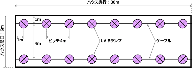 UV-Bランプの設置例