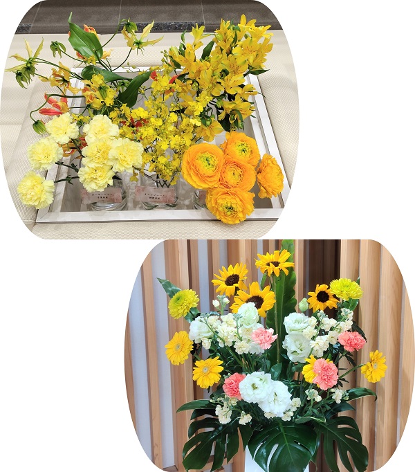 愛知県産アルストロメリアなど5種類の切り花とフラワーアレンジメント