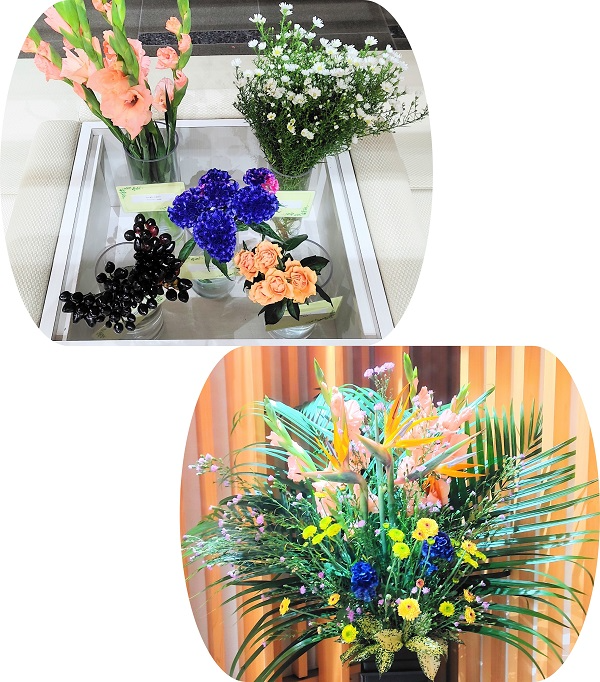 茨城県産グラジオラスなど5種類の切り花等とフラワーアレンジメント