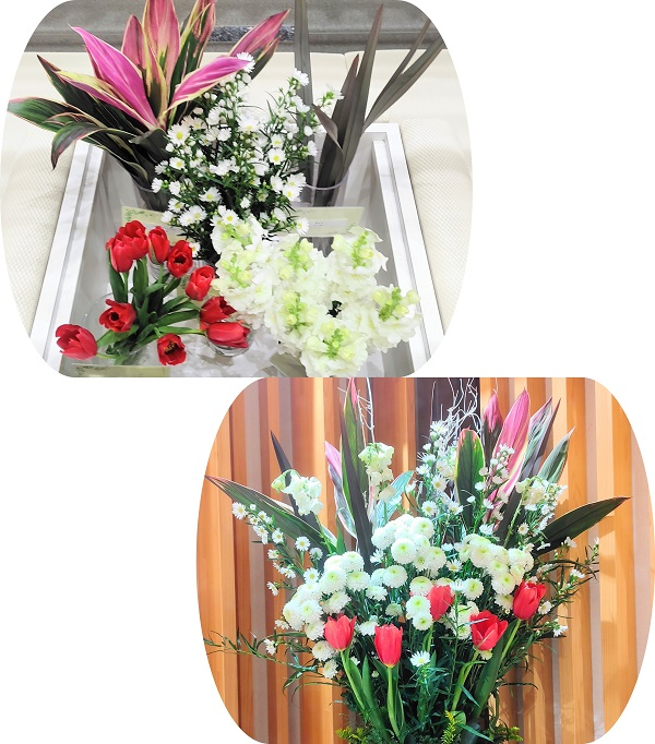埼玉県産スナップなど5種類の切り花等とフラワーアレンジメント