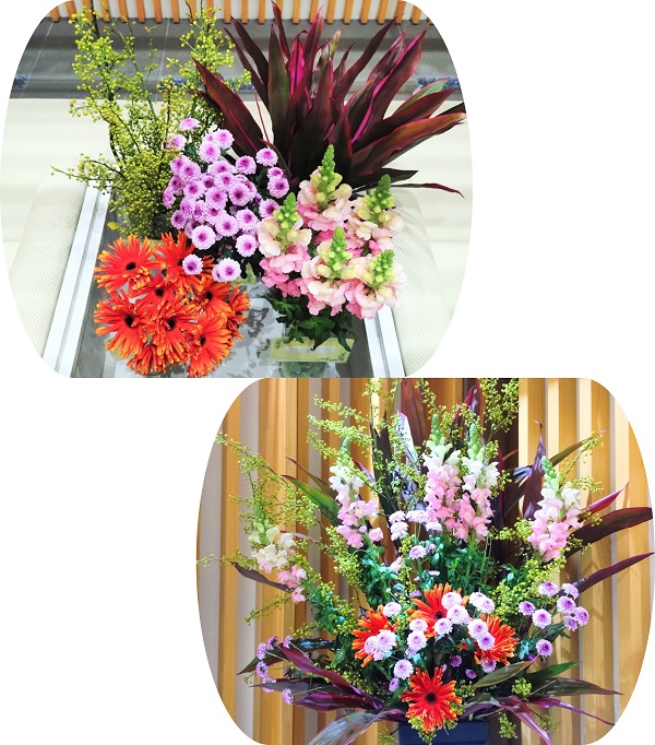 静岡県産アオモジなど5種類の切り花等とフラワーアレンジメント