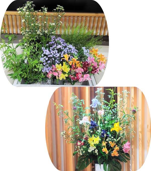 長野県産アルストロメリアなど5種類の切り花等とフラワーアレンジメント
