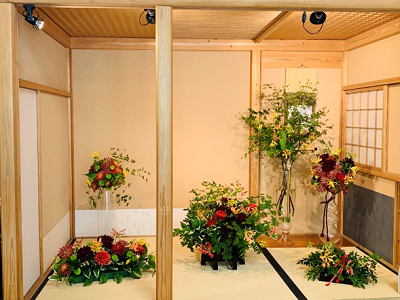 フラワーアレンジメントの写真