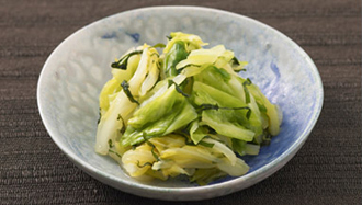 キャベツの浅漬けシソ風味