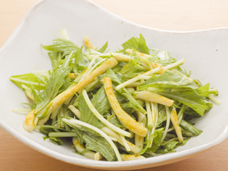 イカと水菜のカレー炒め