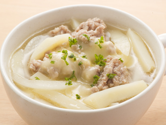 じゃがいもとひき肉のスープ煮