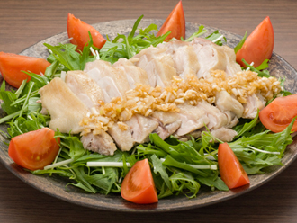 蒸し鶏サラダ