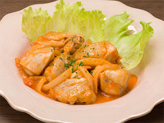  鶏のトマトクリーム煮
