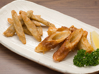 ちくわとゴボウの唐揚げ