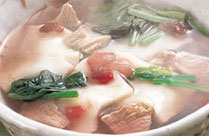 おもちの梅肉スープ