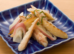 アジの干物のみょうがしそ和え