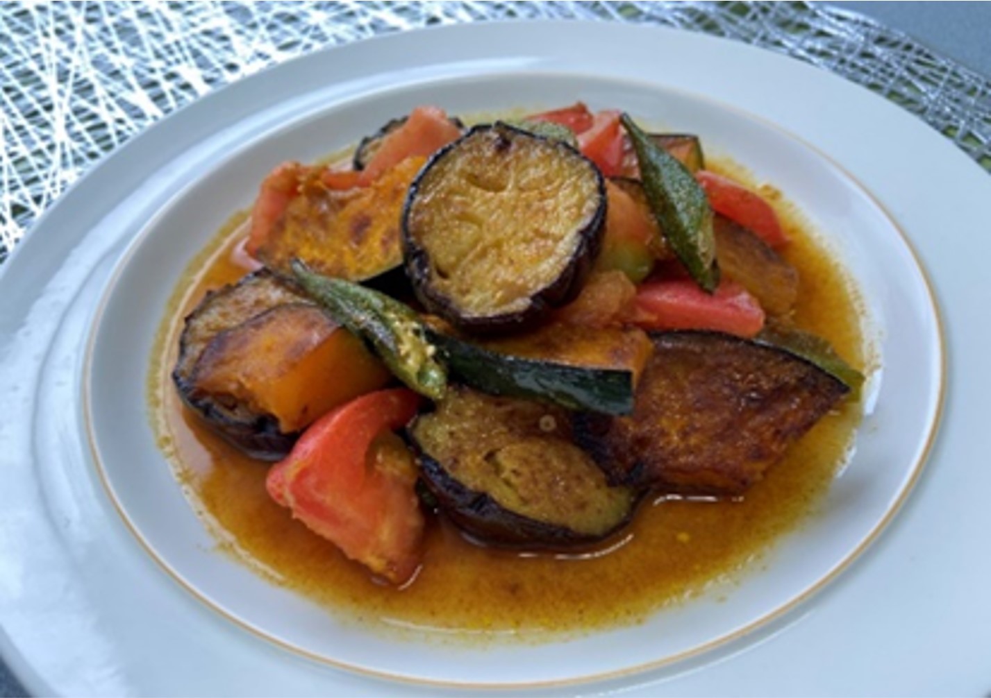 夏野菜のカレー風味マリネ