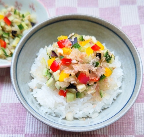 149.彩り生野菜でご飯が進む!山形のだし.JPG