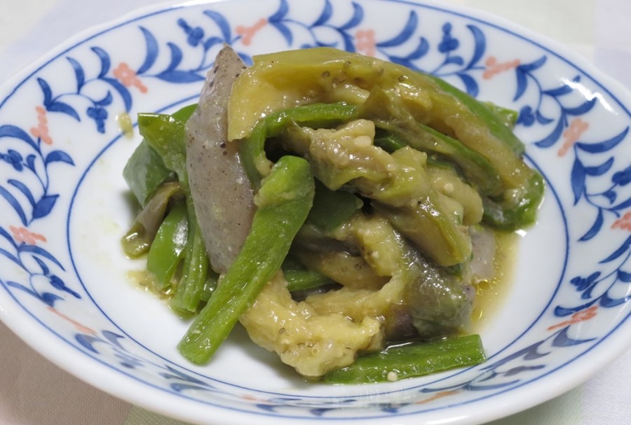 84.味変する!大長ナスとピーマンとこんにゃくの甘辛炒め.jpg