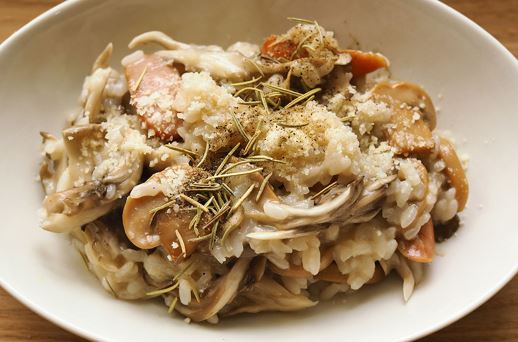 舞茸の簡単チーズリゾット