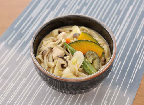 きのことたっぷり夏野菜のほうとう