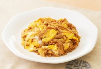 エノキと卵のオイスター炒め