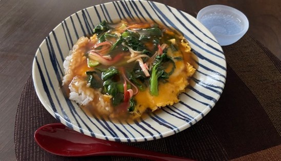 チヂミ雪菜の天津飯