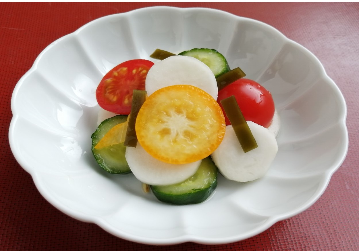 きんかん風味の五色漬け