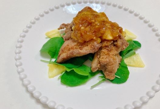 豚のから揚げ~パインソース~