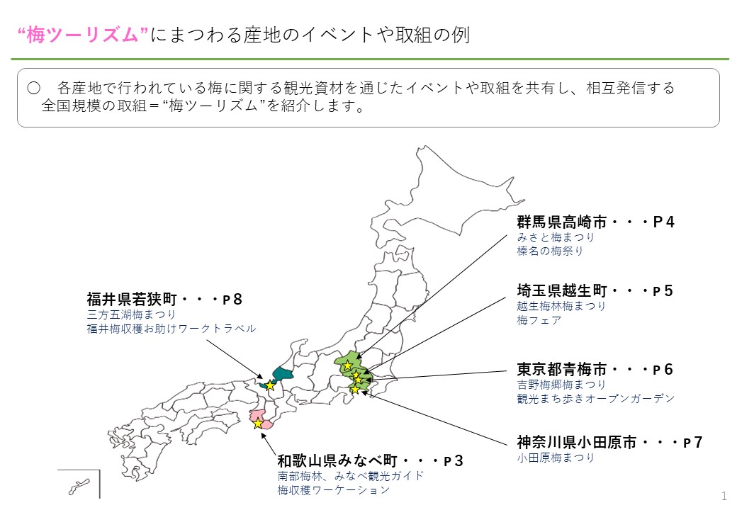 梅の郷に出掛けよう”梅ツーリズム”紹介ガイド