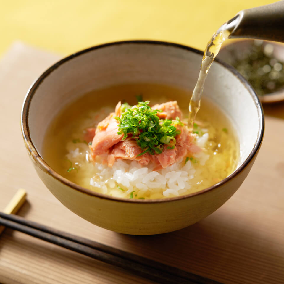 ほうじ茶のお茶漬けの画像
