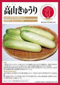 登録産品（高山きゅうり）パネルのサムネイル