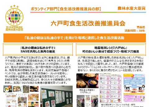 六戸町食生活改善推進員会
