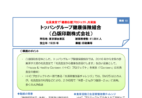 トッパングループ健康保険組合（凸版印刷株式会社）