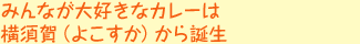 みんなが大好きなカレーは横須賀(よこすか)から誕生