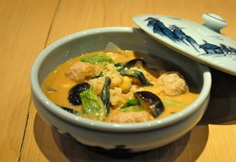 1品で盛りだくさん 肉団子の胡麻坦々風スープご飯