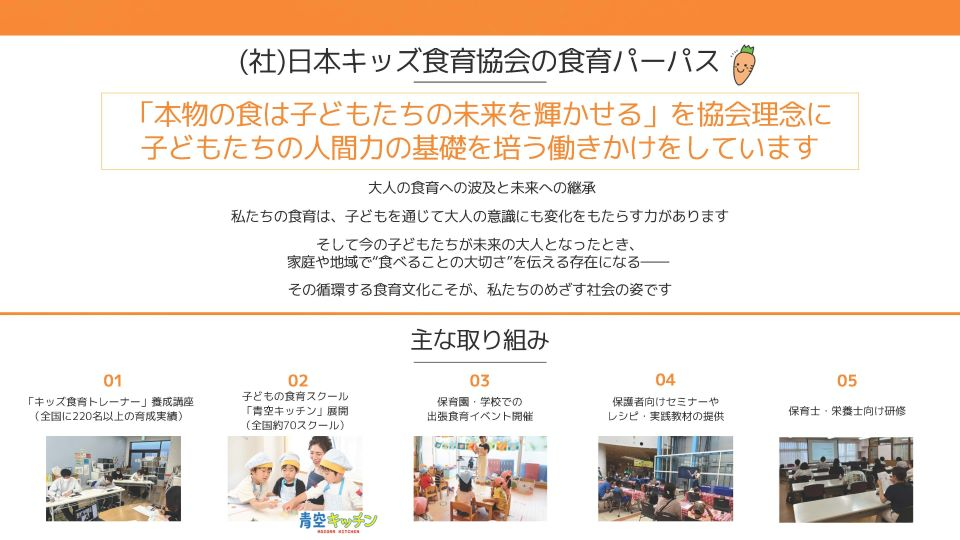 一般社団法人日本キッズ食育協会