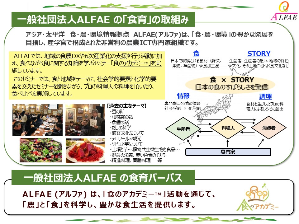 一般社団法人ALFAE