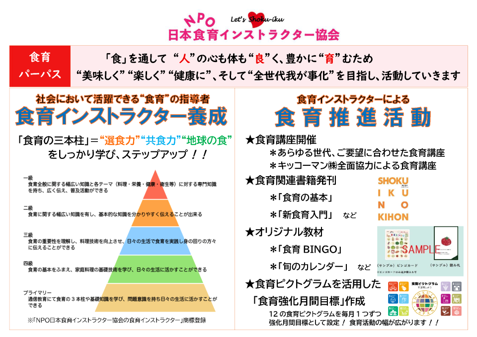 NPO日本食育インストラクター協会