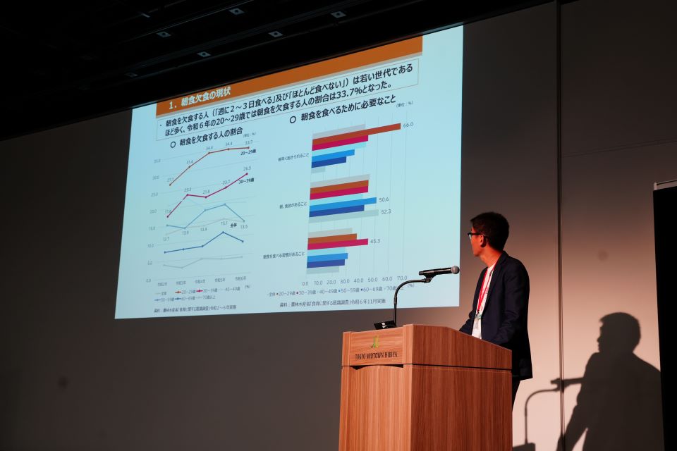 朝食を食べようプロジェクトの発表
