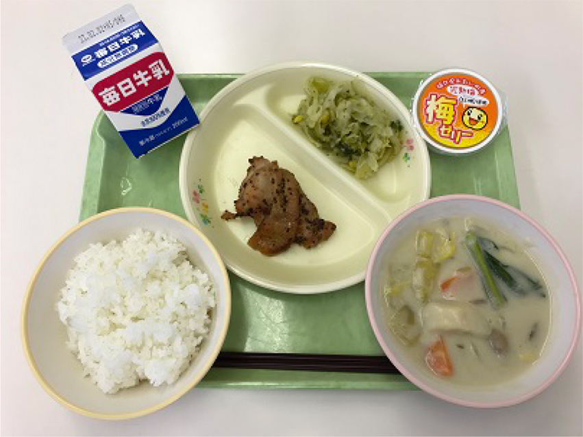 地場産食材を使用した給食