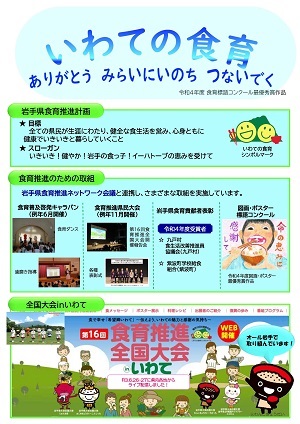 岩手県食育ポスター