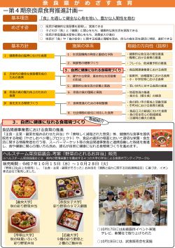 奈良県の食育