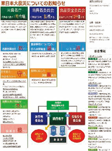 ホームページ「消費者行政・食品安全の総合案内」