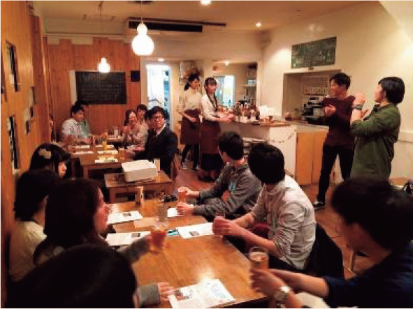 11/23～11/27の期間で開催した、田野畑食材の産直イベント「東北キッチン＠早稲田～食べて感じる田野畑～」の様子。3