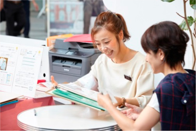 （写真1）まるのうち保健室でのフィードバック